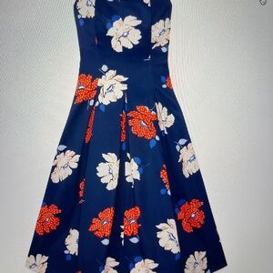 Dotty Floral Faille Dress